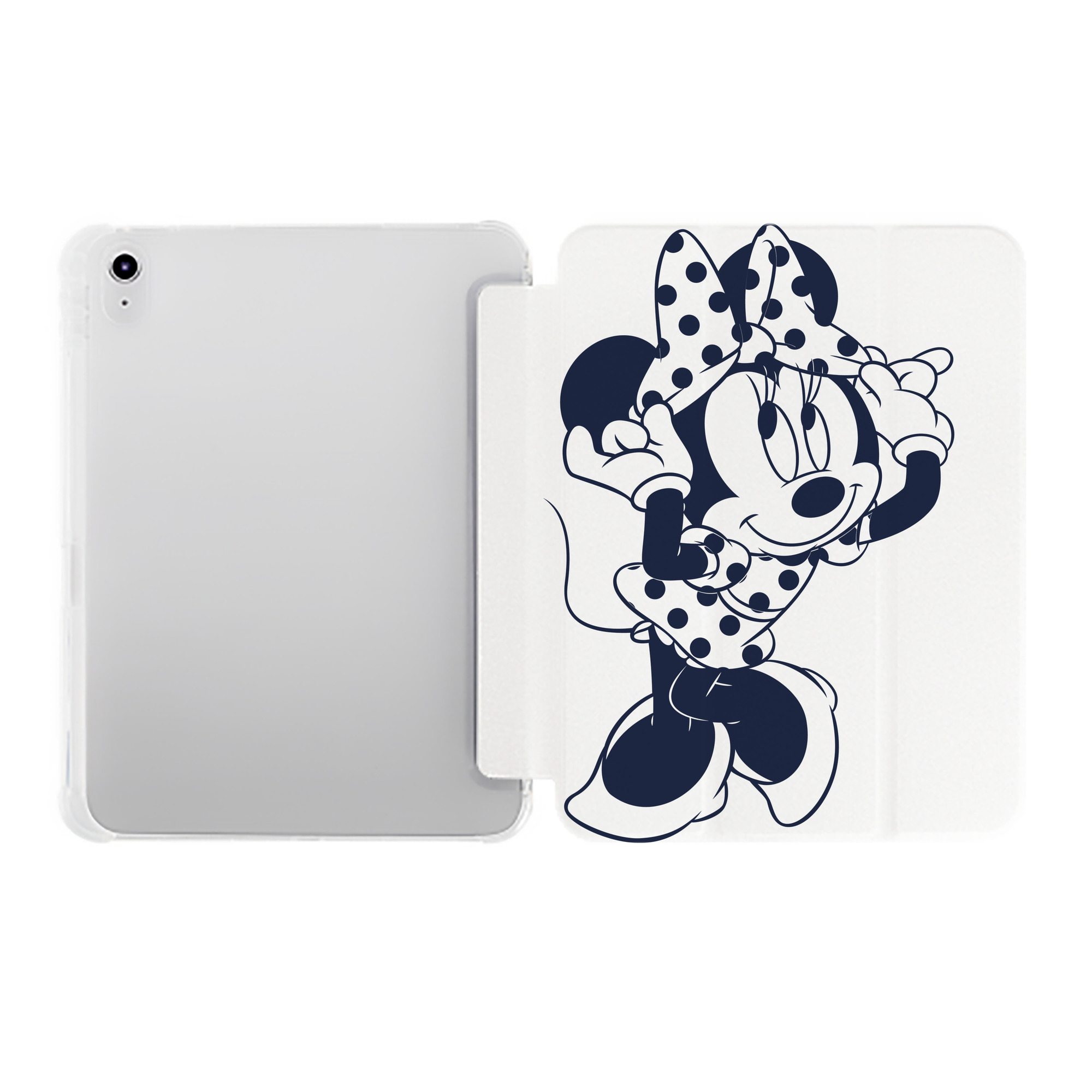 （画像用） ミッキーマウス Mickey Mouse IPad ケース ペン収納付き 三つ折りスタンド PUレザー×シリコン 対応機種9.5/10.5/10.9インチ